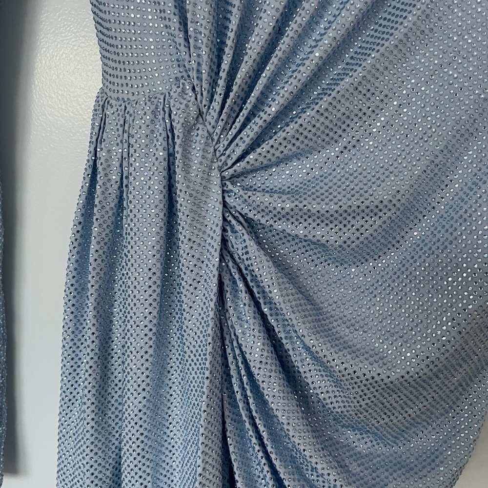 ❌SOLD❌ALEXANDRE VAUTHIER Draped Crystal Embellished Stretch Jersey Mini Dress - Picture 6 of 12